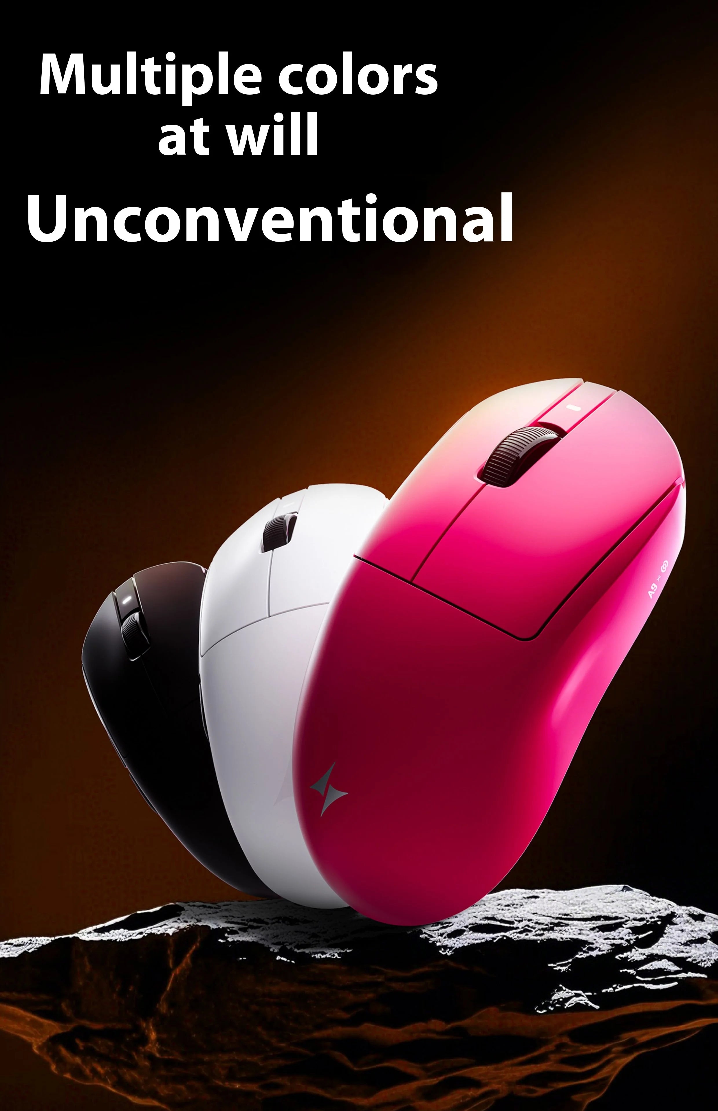ATK A9 PLUS ULTRA Series Mouse Dual 8K Wireless Mouse Bluetooth Lightweight PAW3950 Ultra Nordic52840 E-sports Mice Gift