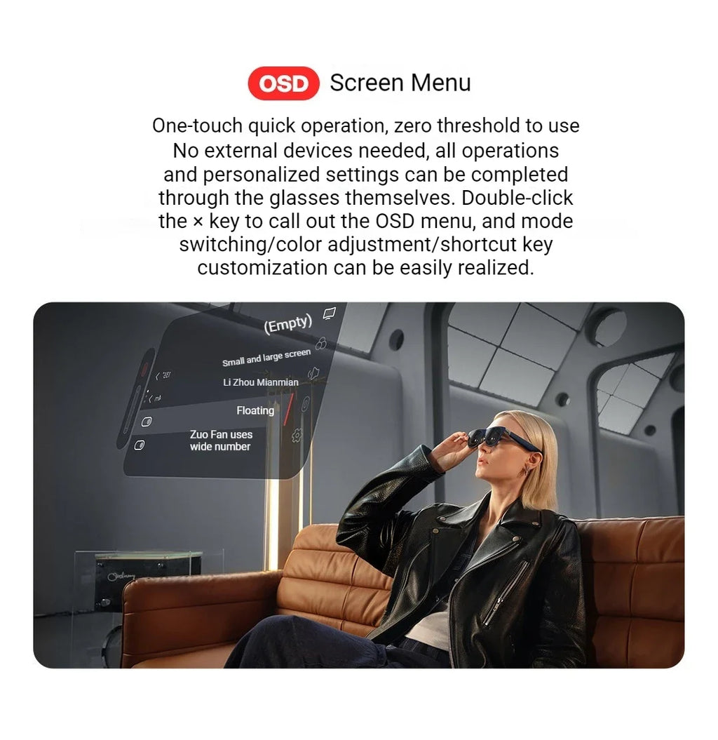 XREAL 1S Smart AR Glaeese 500-inch Aerial Giant Screen 52-Degree FOV Made in Mainland China