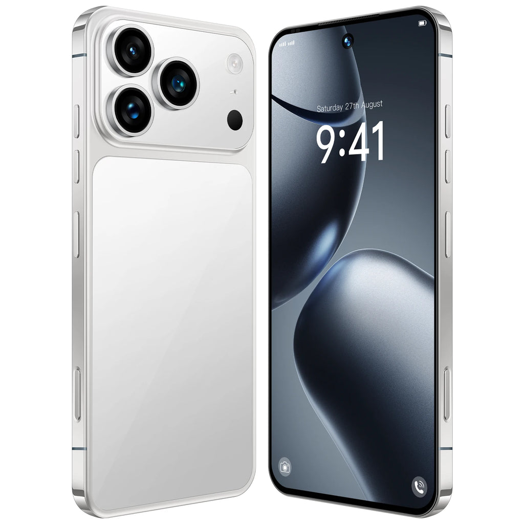 2025 Oem I17 Pro 7.3-Inch 5G LTE Smartphone Deca-Core CPU HD MP Rear Camera HD OLED Dual-SIM 8000mAh Android 15 English