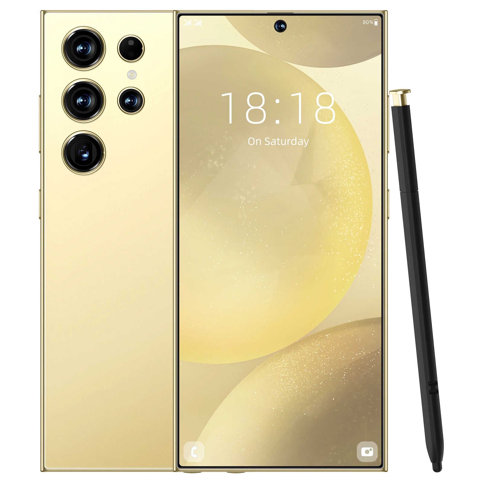 S25 Ultra 16GB 1TB 5G Smartphone - AMOLED Dual SIM Unlocked Gold 16g 1TB Tidesmit