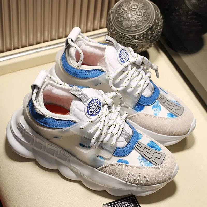 Designer Fashion Men's & Women's Luxury Casual Sneakers Retro Style Running Walking Shoes for Summer High Quality Tenis Zapatos