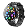 4G Smart Watch with GPS, Heart Rate Monitor & Camera - 1.85 Inch Silver Black 3+32GB My Store