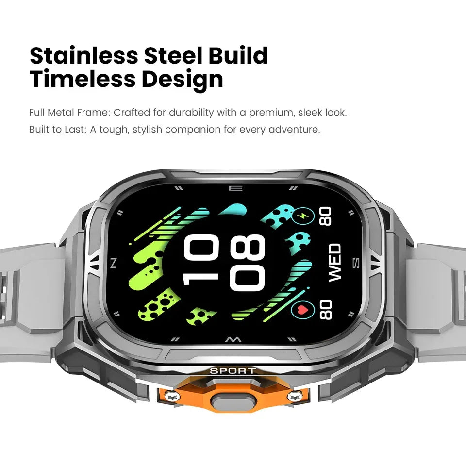 X5 Smartwatch: 1.96 AMOLED GPS Fitness Tracker with Heart Rate Monitor My Store