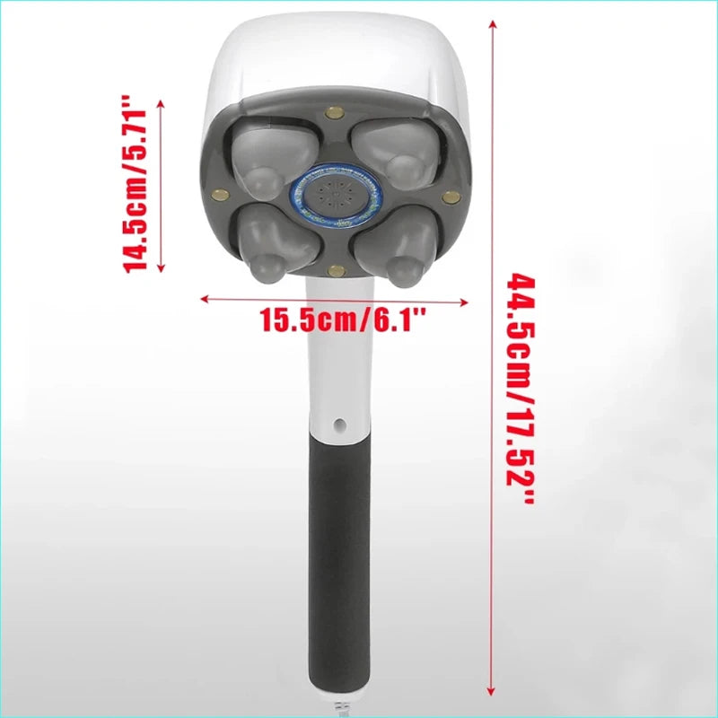 Electric Neck Massager: 4-Head Deep Tissue Wellness Tool (220V) Relaxation Treatment Tidesmit