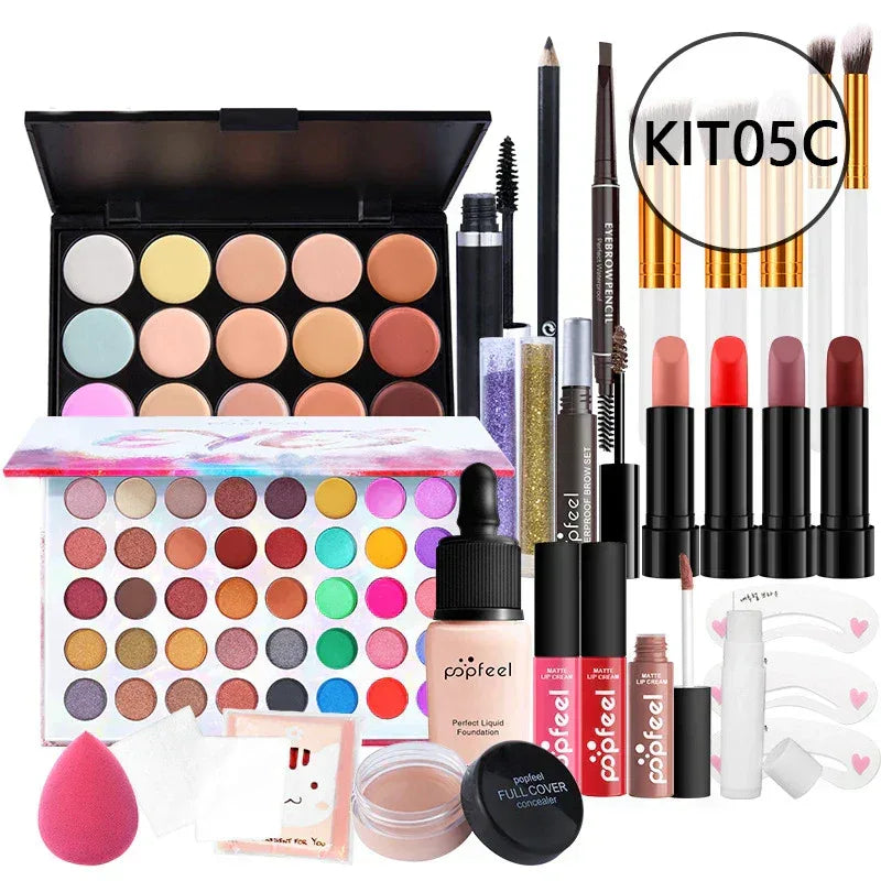 Professional Makeup Kit - All-In-One Full Set for Salon-Quality Results Professional Makeup Kits KIT05C Tidesmit