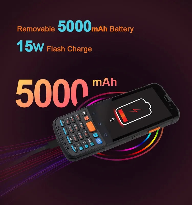 2025 NEW 4G Android Rugged PDA with Gyro 165mm Compact Design for Education Asset Tracking and Event Management