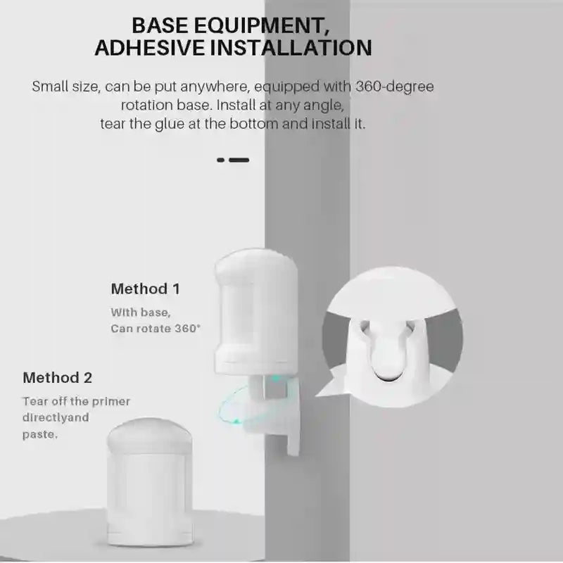 Zigbee PIR Motion Sensor WHZPIR01 - Smart Home Security Alert Tidesmit