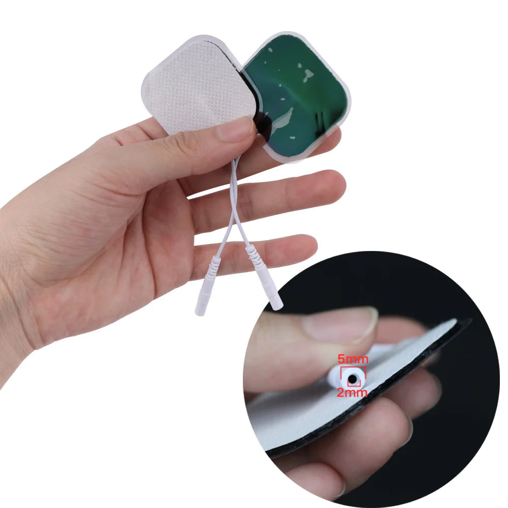 TENS Unit Electrode Pads Replacement 5x5cm - Self-Adhesive Tidesmit Body Shaping Massage Equipment Tidesmit