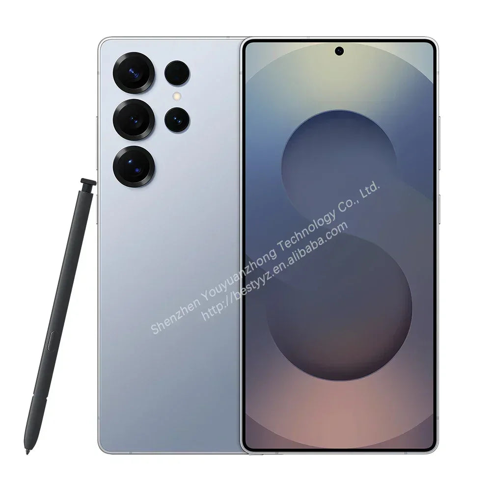 2025 Online Retailer Smart S25 Ultra 5G Phone 6.9inch 12GB+512GB S-Pen Original Android 4G 5G+WIFI Mobiles HD Screen Resolution Titanium Blue 12g 512 GB Tidesmit