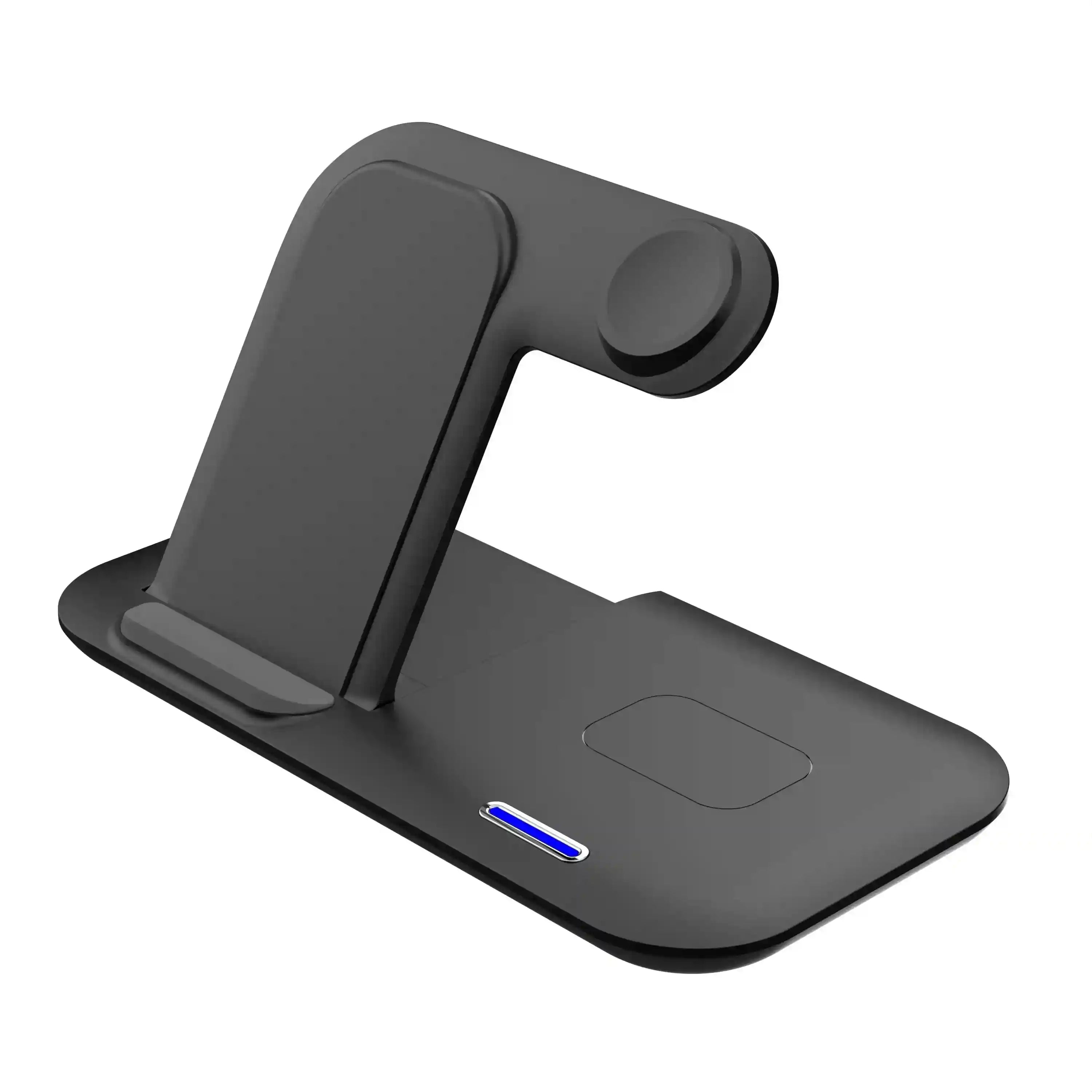 3-in-1 Foldable Wireless Charger - Qi Certified Fast Charging Station Tidesmit