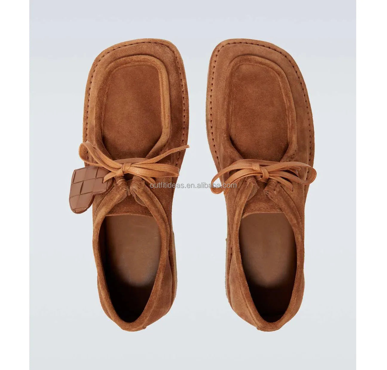 Calfskin Leather Loafers New With Tags Unisex Women Knot Soft Suede Loafers Genuine Leather Men Derby Shoes Brown Suede Loafers