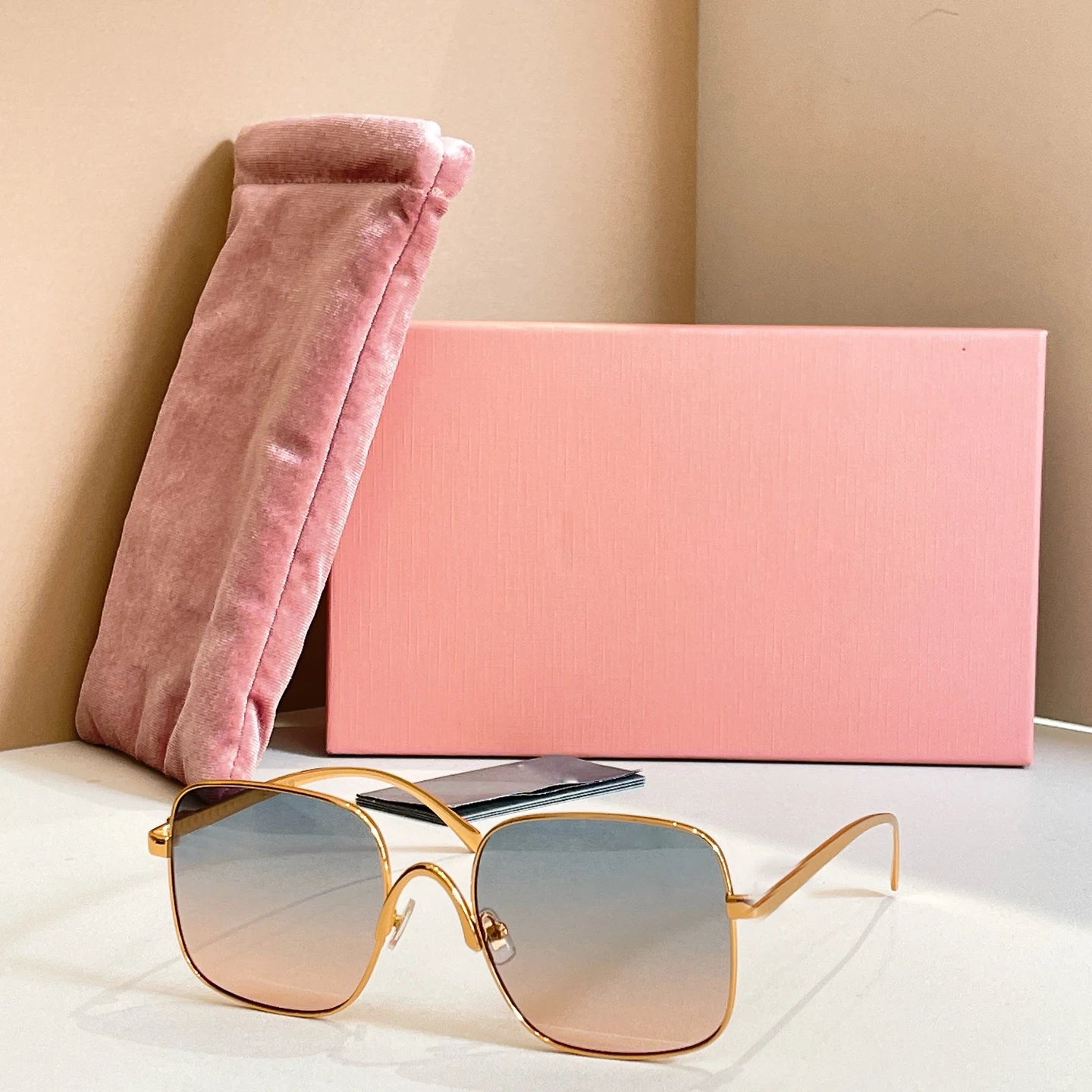 High-quality Luxury Designer Sunglasses-Polarized Lenses Rimless Frame-Light Weight Comfortable for Unisex Use-Trendy Logo