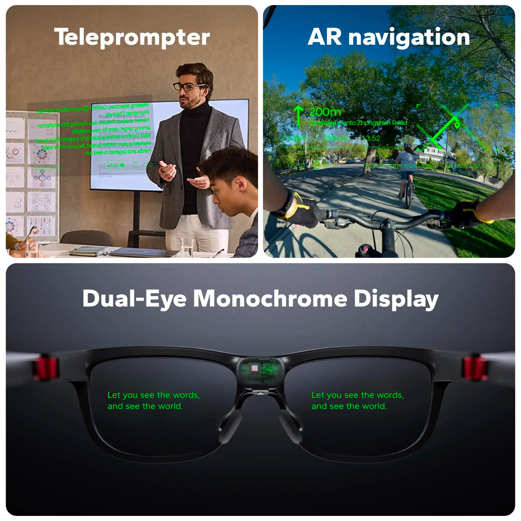 Global Edition Inmo GO3 AI Translastion Smart Glasses, Realtime Translate Text in Your Eyes AR Glasses with Camera, AI Assistant