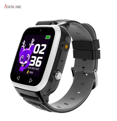 Kids Smartwatch with GPS Tracker - Waterproof Fitness Watch Black My Store