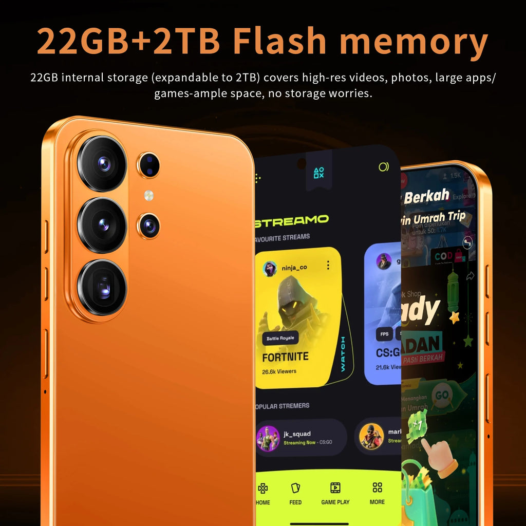 S26 Ultra smartphone featuring 7.3 inch display 22GB RAM 2TB storage and 8000mAh battery in gallery view 6