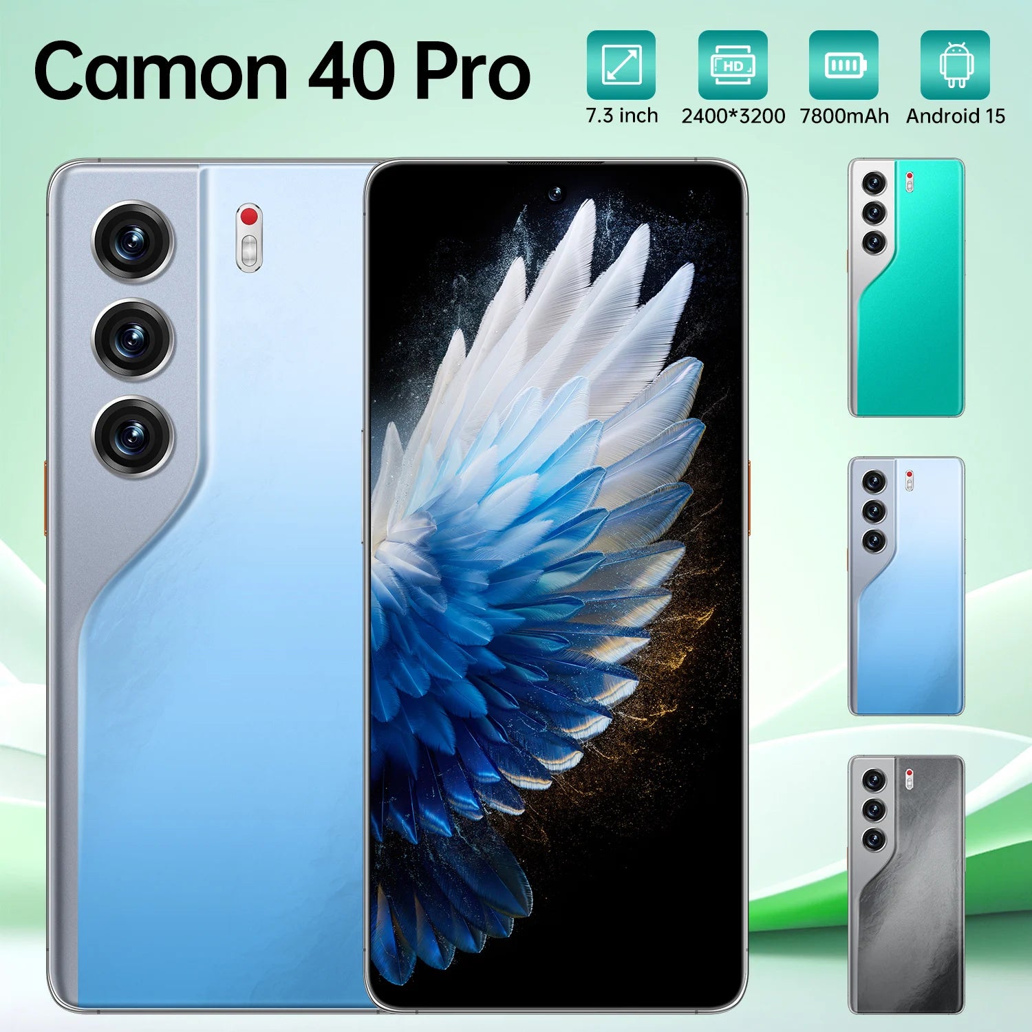 Camon 40 Pro 5G Smartphone, 1TB 16GB RAM - Dual SIM Android 15 Tidesmit