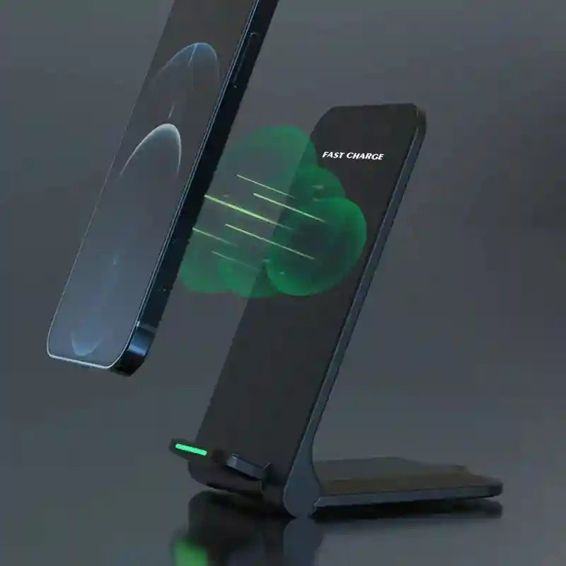 15W Foldable Wireless Charger Stand - Qi Certified Fast Charging Tidesmit