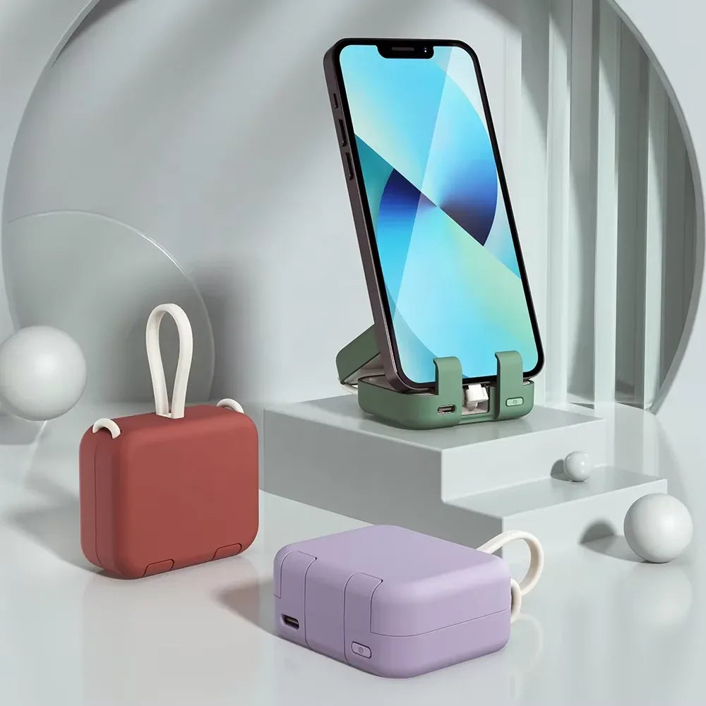 Portable Charger 4000mAh Clip-On Power Bank with PD Power Delivery Tidesmit