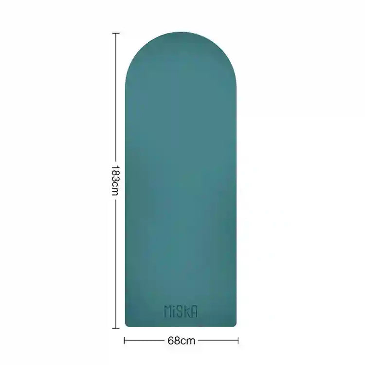 Eco Rubber Yoga Mat - Non-Slip 4.5mm Professional Fitness Pad Turquoise 4.5mm Tidesmit
