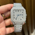 Custom-Made Stainless Steel Out Hip-Hop D Color Movement Automatic Mechanical Watch VVS Moissanite Watch for Men