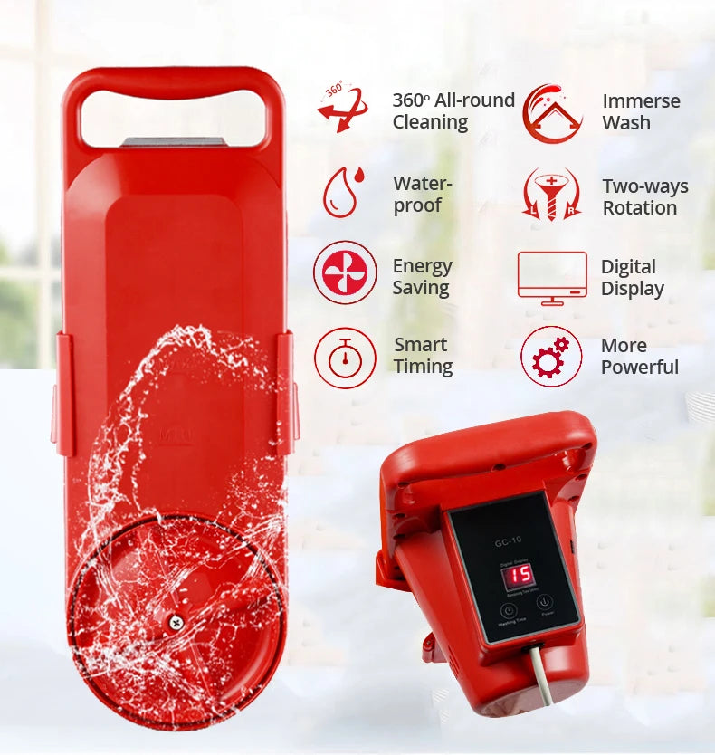 Tidesmit portable mini washing machine with all-round rotation and digital timer for travel or home laundry cleaning