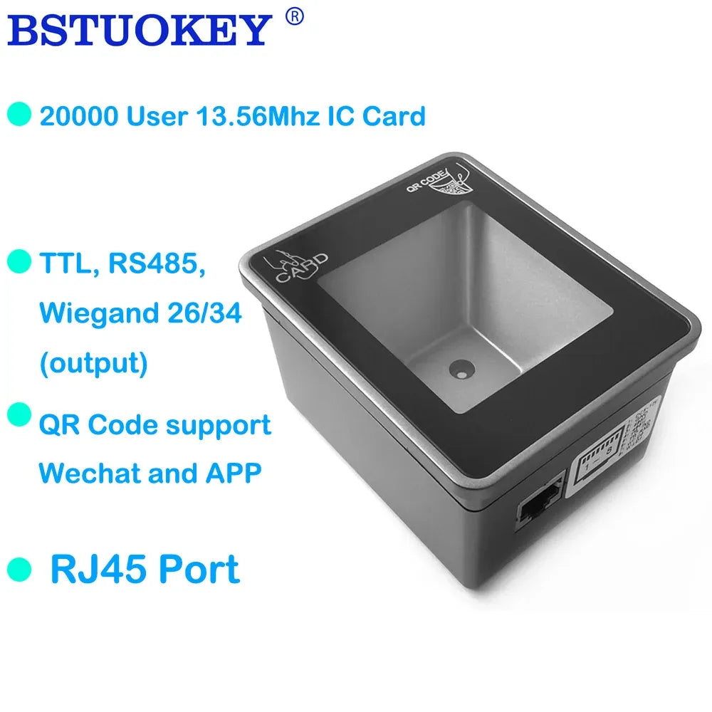 Wiegand Fixed Mount Embedded 2D Barcode Scanner Module Engine Qr Code Reader For Parking Access Control System