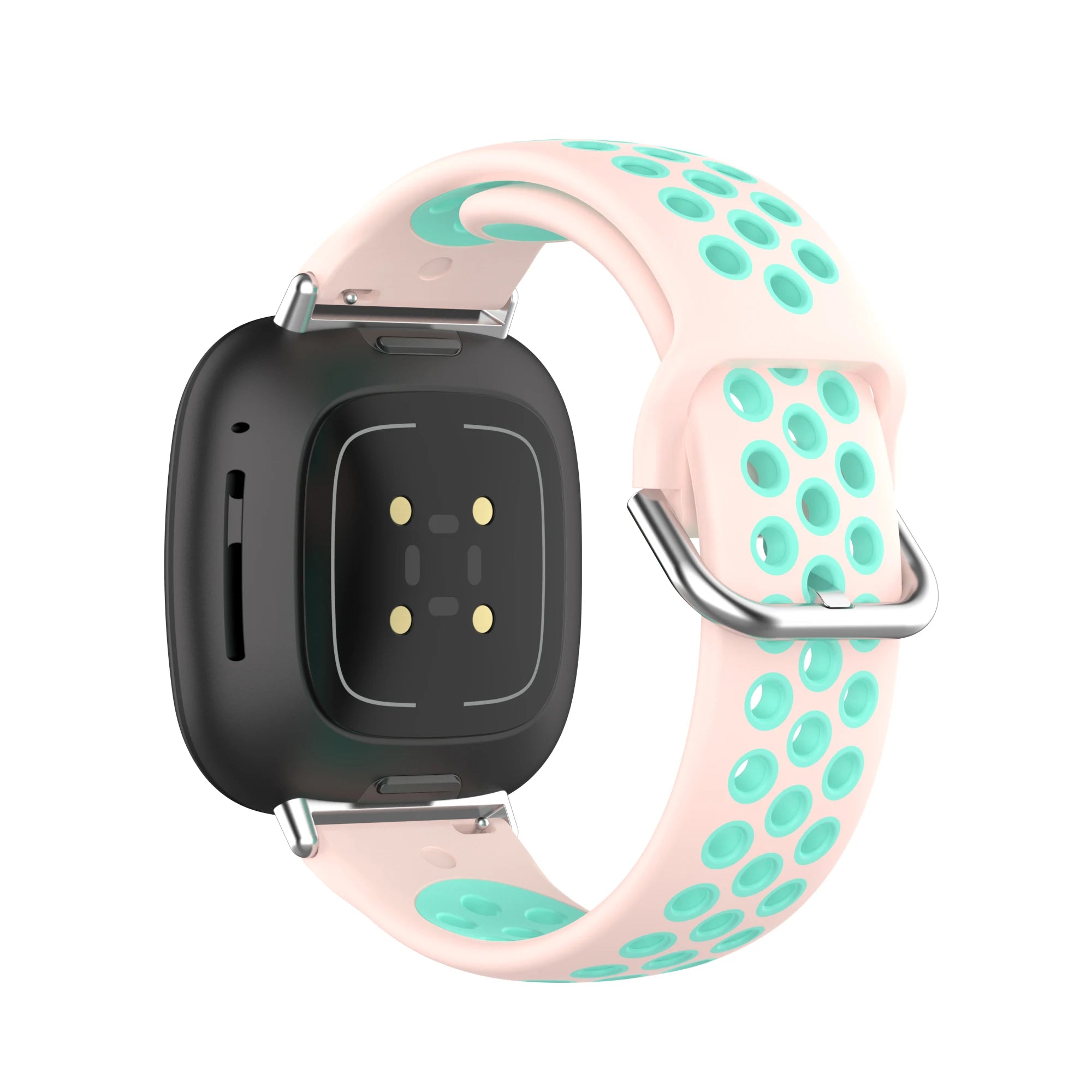 Colorful soft silicone sport wrist strap for Fitbit Versa 3 and Sense smartwatches by Tidesmit