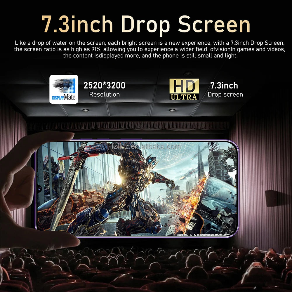 Hot Sale S24 Ultra 5G Smartphone 16GB+1TB 7.3 Inch HD Screen Android 13 Dual Card Unlocked High Quality Mobile Phone