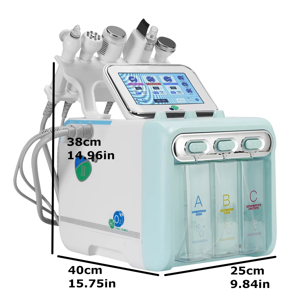 6-in-1 Hydra Facial Deep Pore Cleanser | Professional PMU Skin Prep Machine Permanent Makeup Machines Tidesmit