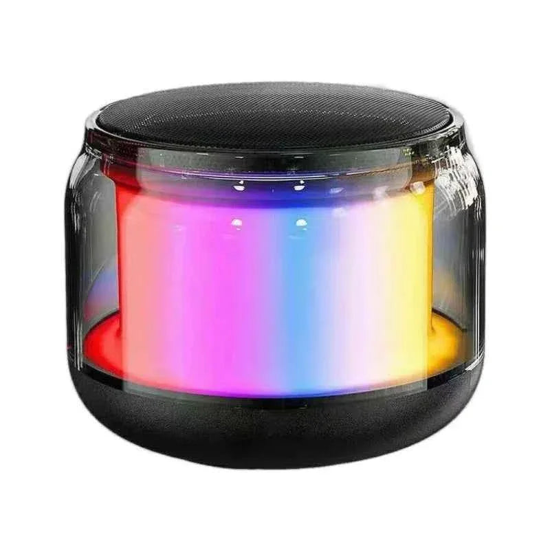 Portable Bluetooth Speaker with Deep Bass and 360 Sound - Black Black plastic 1" My Store