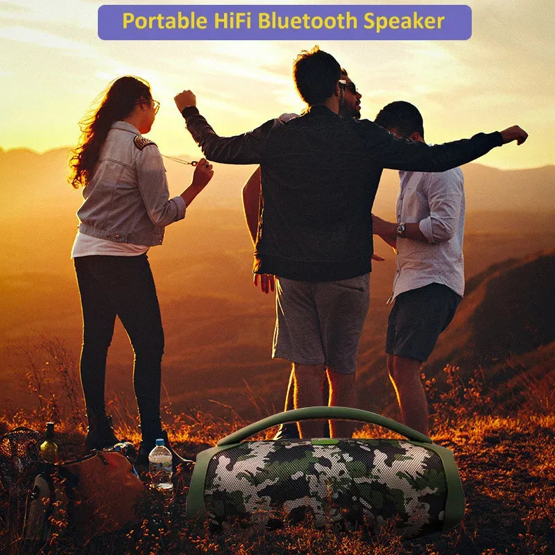 Portable Bluetooth Speaker: Waterproof Wireless Audio with Bass Boost My Store