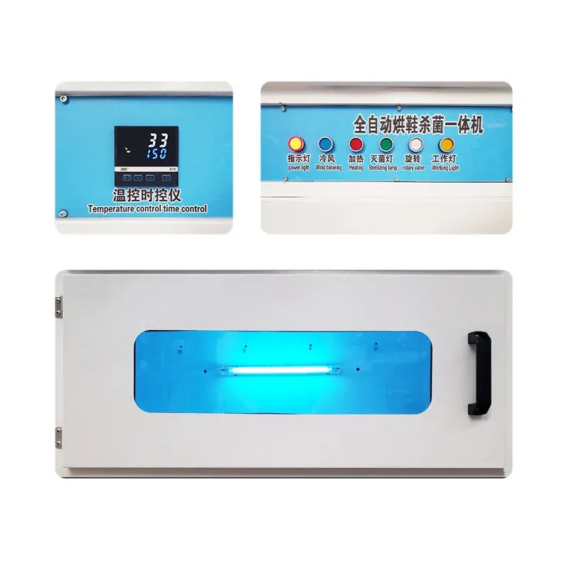 Commercial Stainless Steel Shoe Washing Machine Fully Automatic Multifunctional Washer with Drying for Dry Cleaning Shops