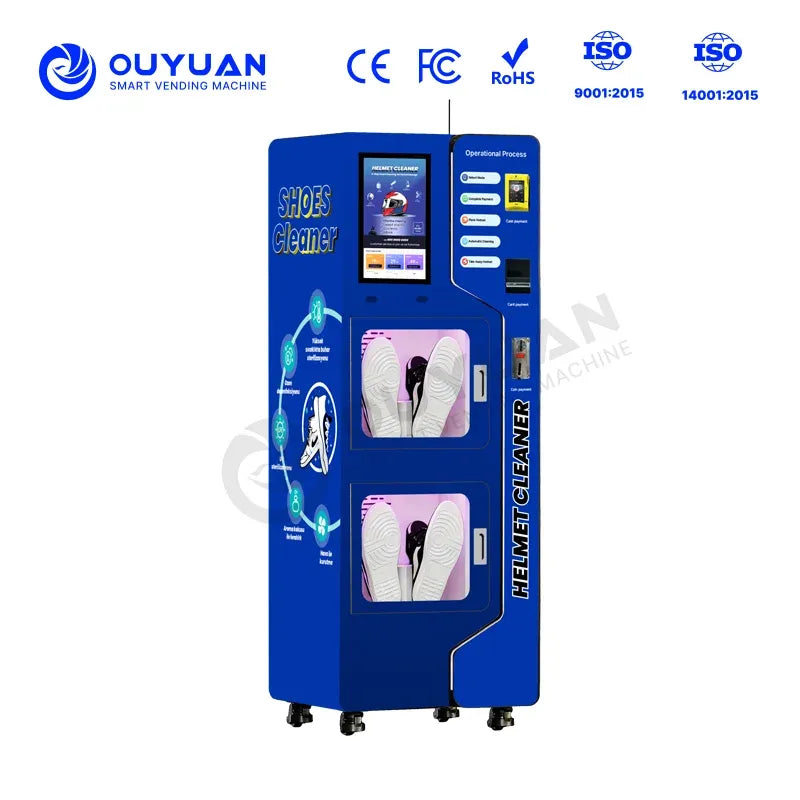 Intelligent Commercial Shoe Washing Machine UVC Sterilization High-Efficiency Drying SDK-enabled Automatic Vending Machine