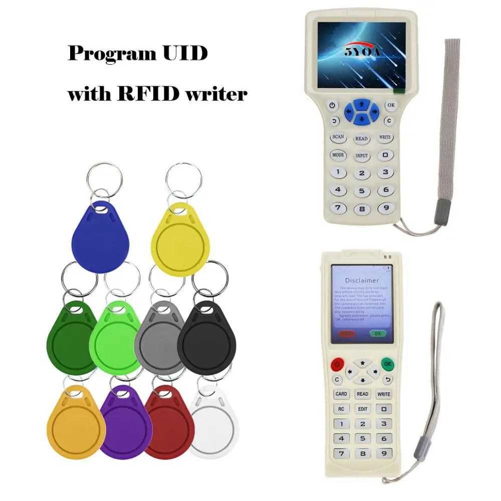 5YOA 50pcs UID Block 0 Rewritable Writable 13.56MHz RFID Tag Key Fob Clone Card Tags Copy Cards Keychain Keyfob