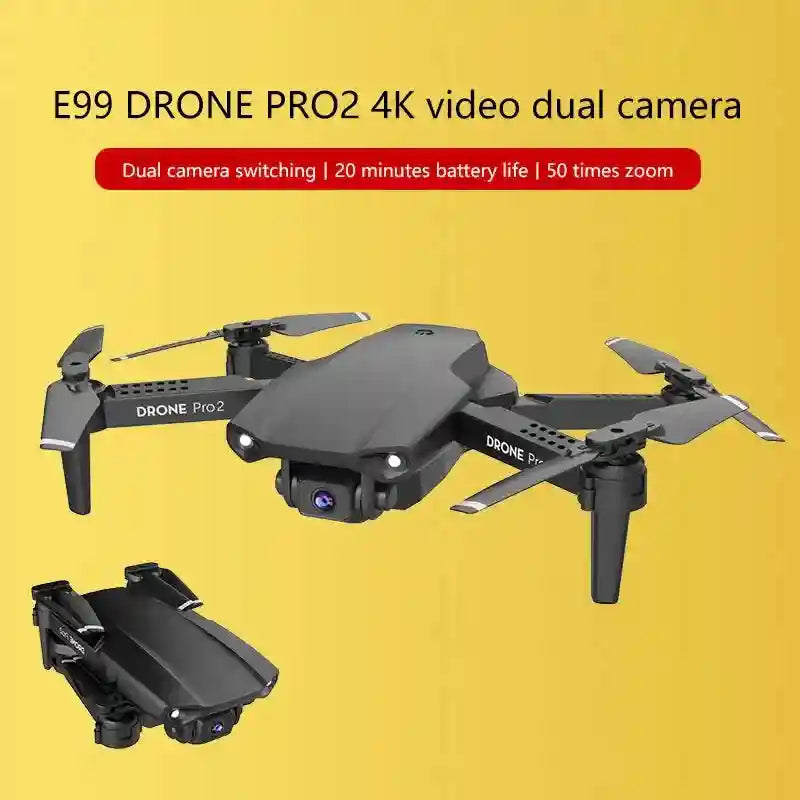 4K Camera Drone with FPV Transmission - Dual Lens Foldable GPS Drone Tidesmit