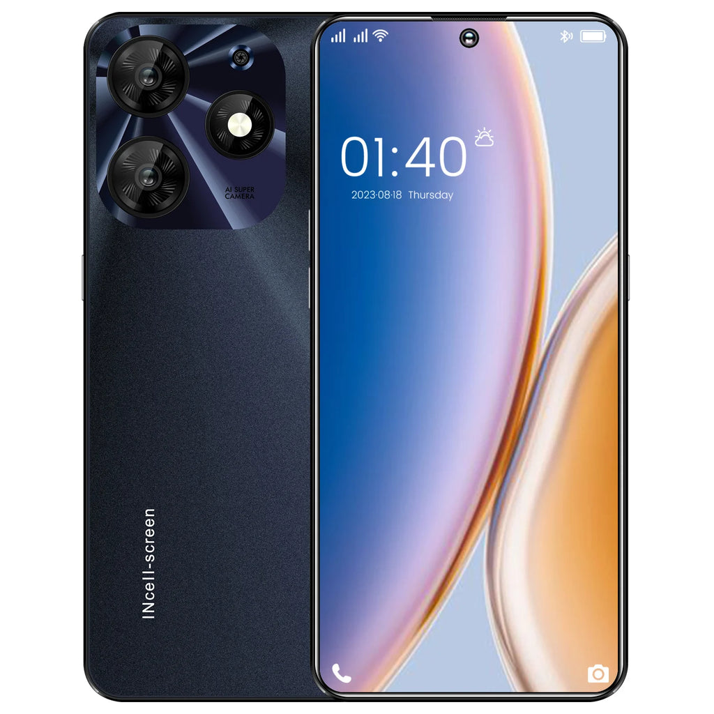 Tidesmit 5G Android smartphone featuring a 7.3-inch display and dual SIM capability for factory direct connectivity.