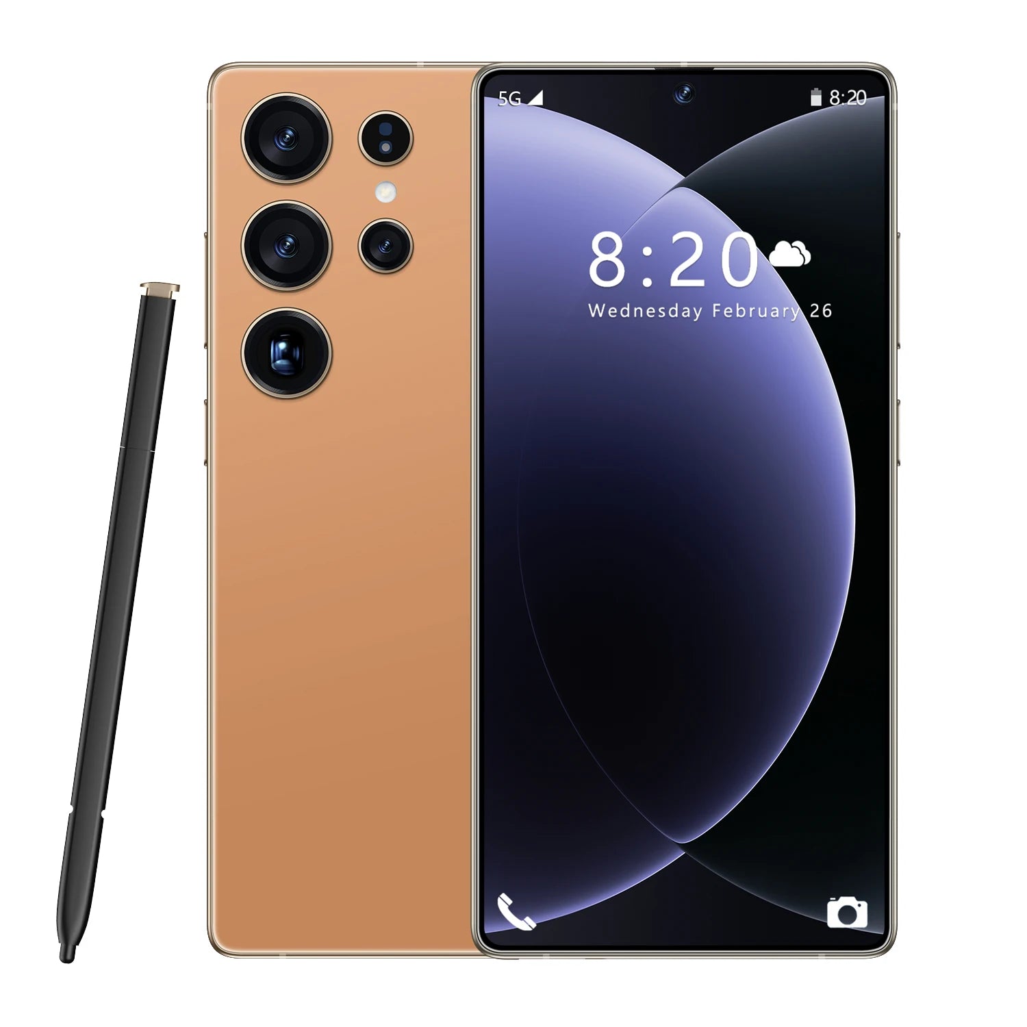 S26 Ultra 5G Smartphone: 16GB RAM, 1TB Storage & AMOLED Display Orange 16g Tidesmit