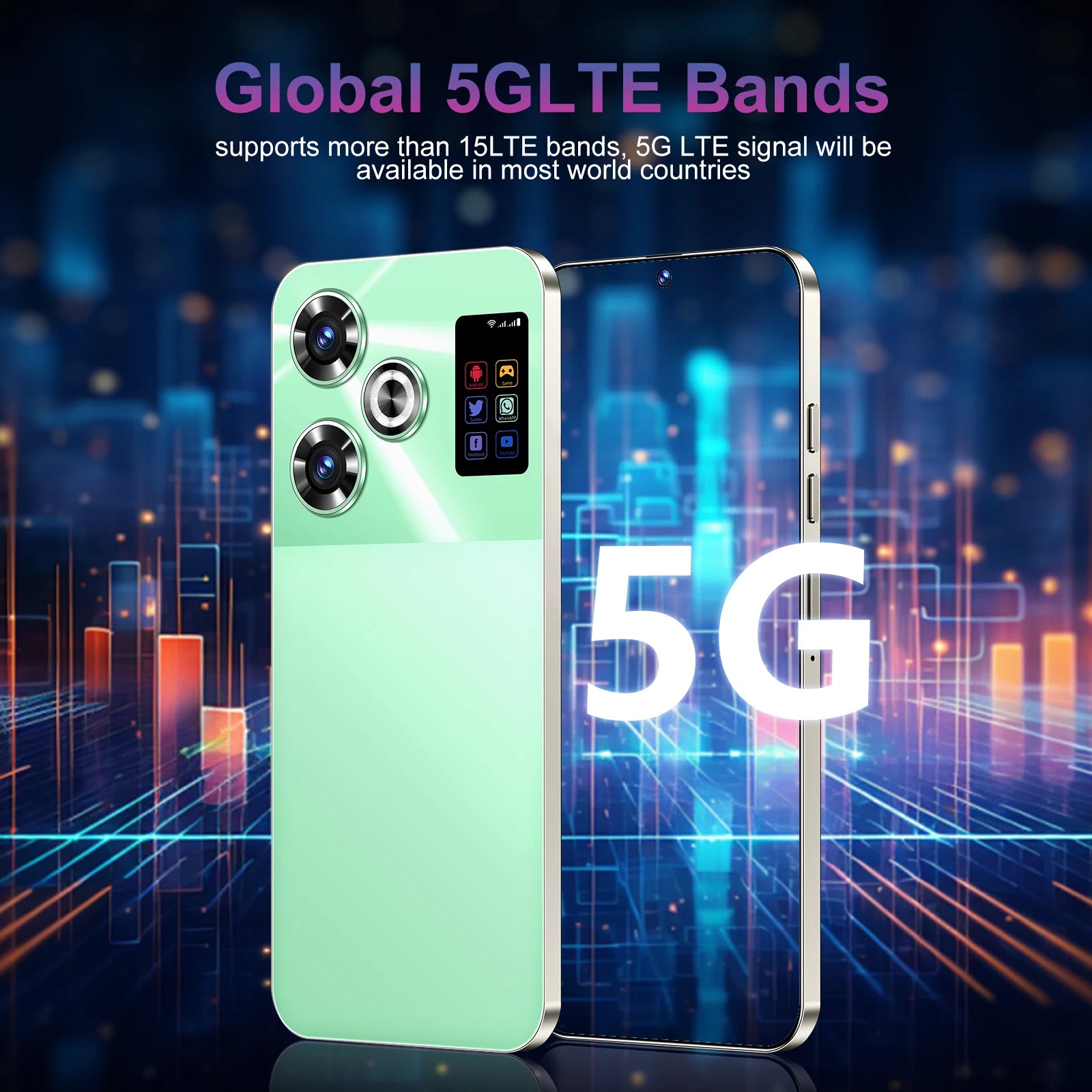 S25 Ultra 5G Smartphone 1TB 16GB RAM AMOLED Display - Green Tidesmit