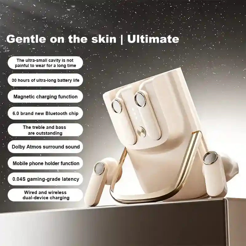 Tidesmit LX-S680 Magnetic Wireless Earbuds with HD Call Quality Tidesmit