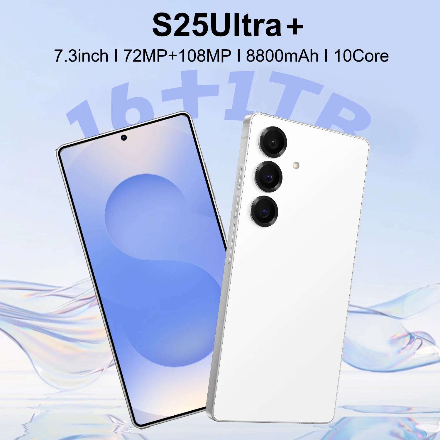 S25 Ultra 5G Smartphone 1TB 16GB RAM Unlocked - Gray White 16g 1TB Tidesmit