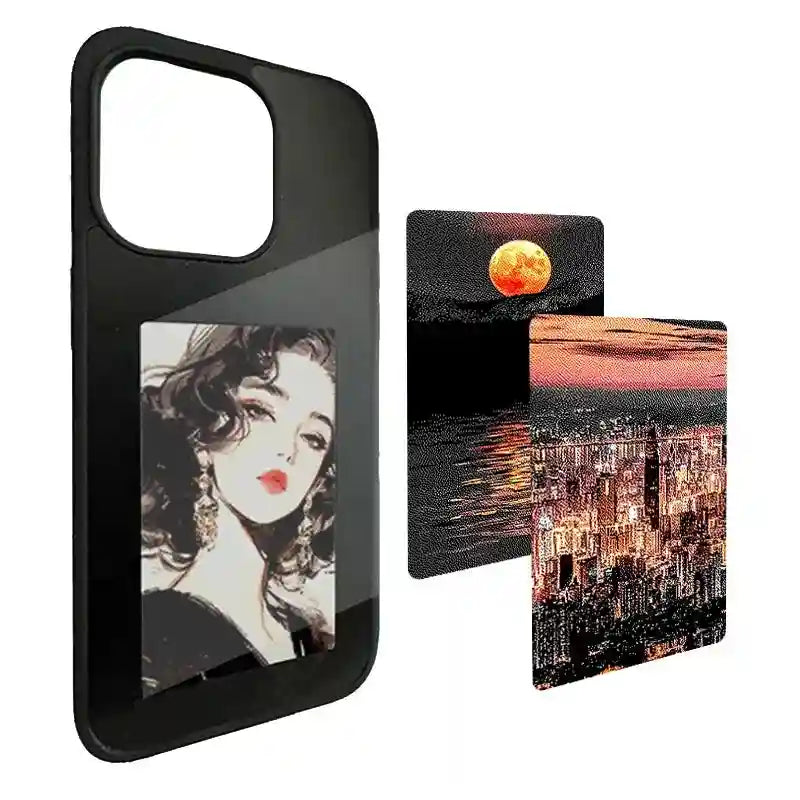 NFC Smart E Ink Phone Case for iPhone - Shock-Absorbing DIY Cover Tidesmit
