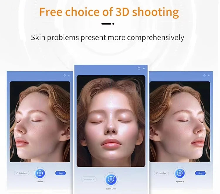 Newest AI-Powered Facial Skin Analysis Instrument Facial Tester Scanner Skin Analyzer Smart Intelligent Skin Analysis Machine