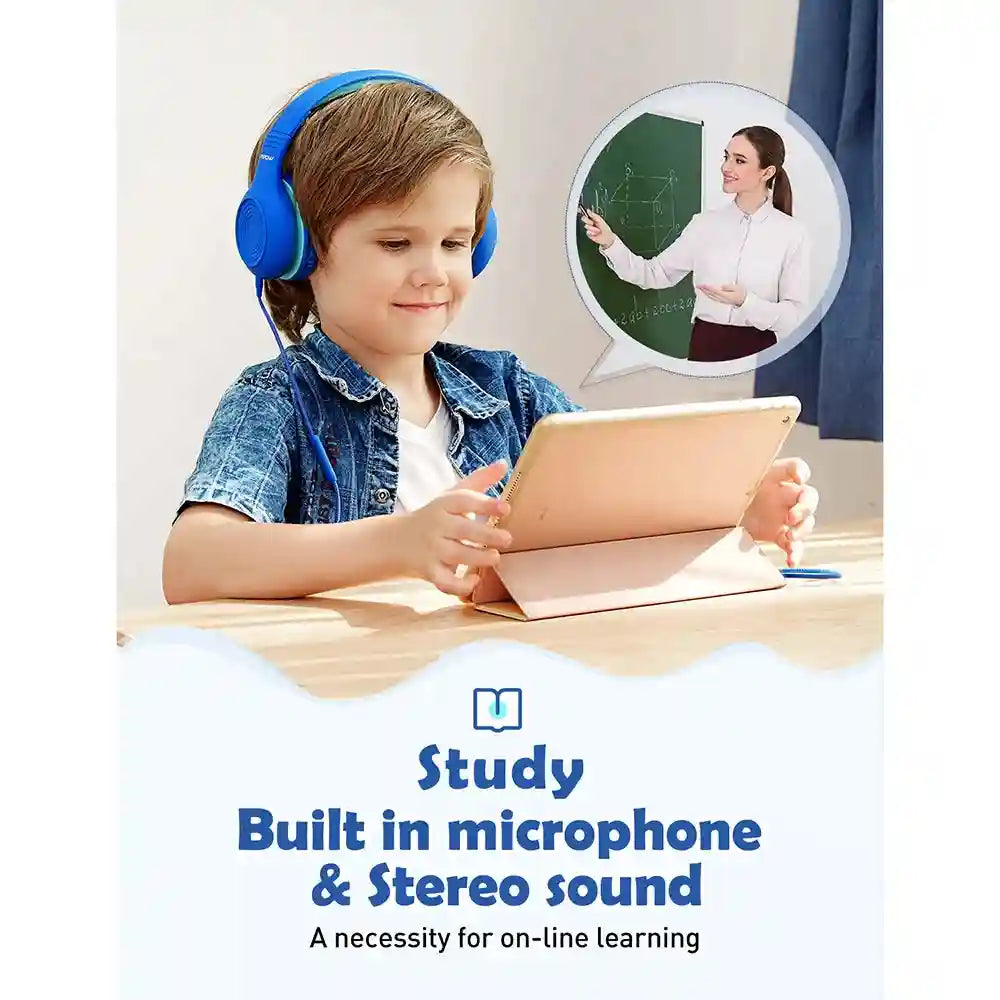 Wired Kids Headphones with Safe 85dB Volume Limiting by Tidesmit Tidesmit
