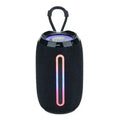 Portable Bluetooth Speaker with RGB LED and Deep Bass Subwoofer Black My Store