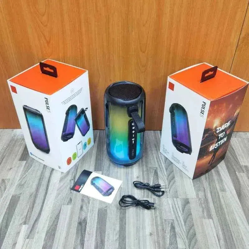 Portable Bluetooth Speaker with 360 Sound & Waterproof RGB LED Lights My Store