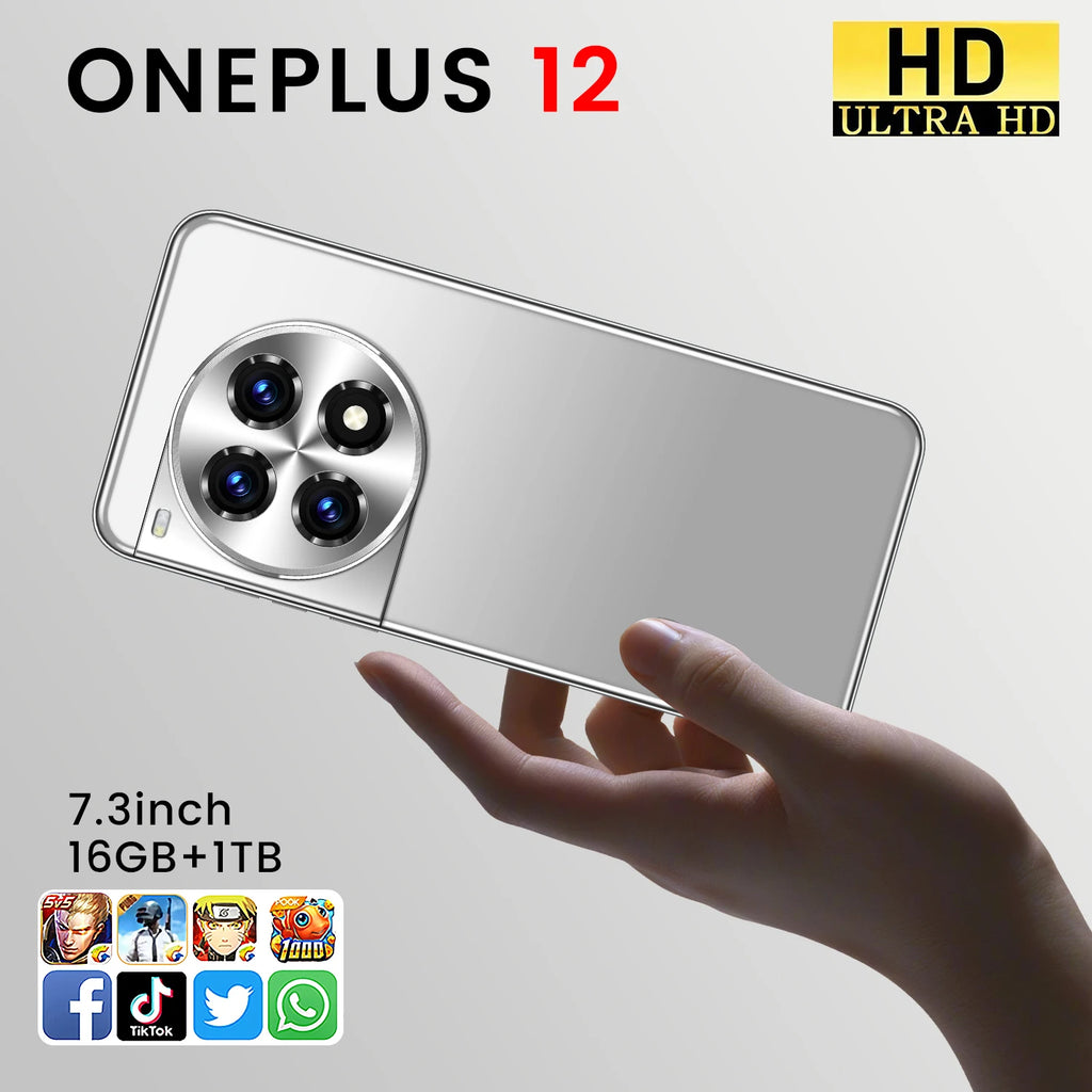 OnePlus 12 5G Smartphone, 16GB RAM, 1TB Storage - Flowy Emerald Green Tidesmit