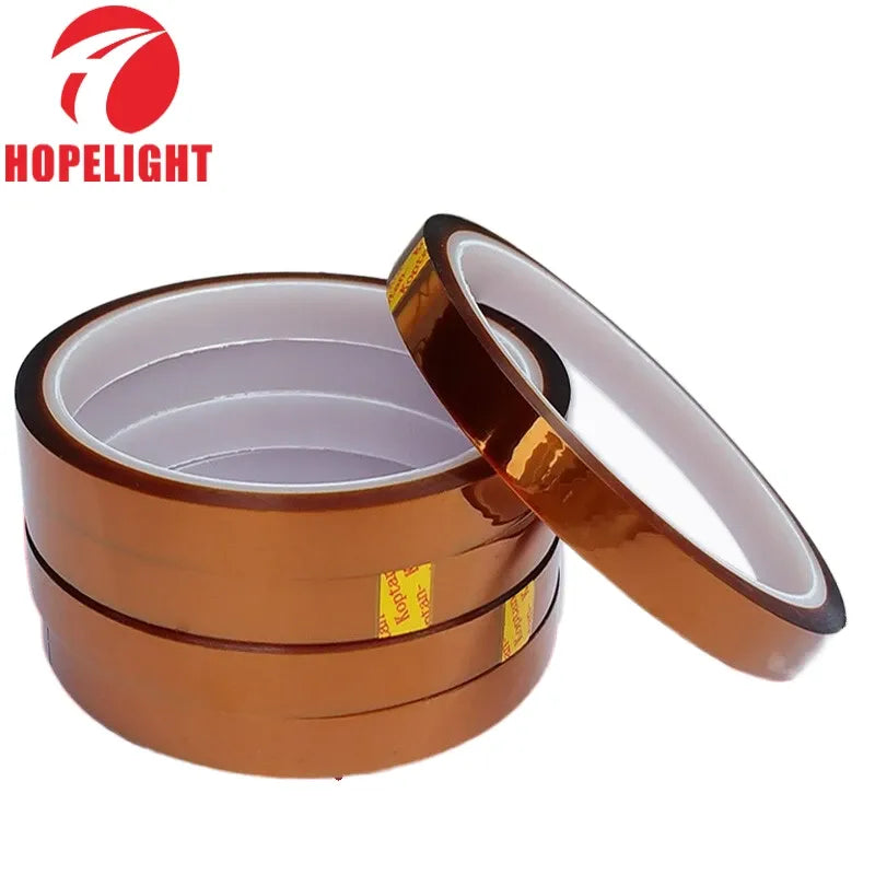 Amber-gold adhesive tape roll with open end and white inner release liner