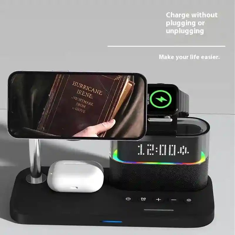 3-in-1 Wireless Charger Station - Qi Certified MagSafe Compatible Tidesmit