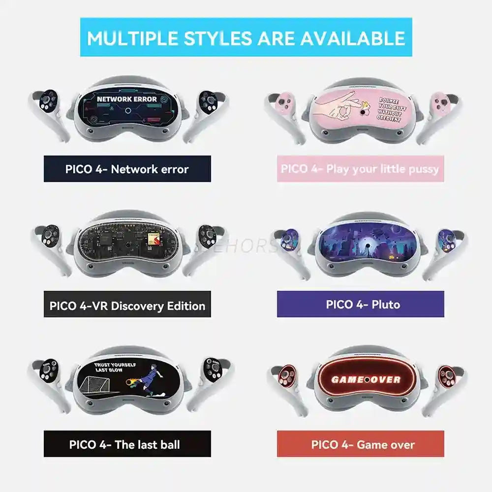 VR Headset Controller Skin Set For Pico Neo 4 Protective Decal Tidesmit
