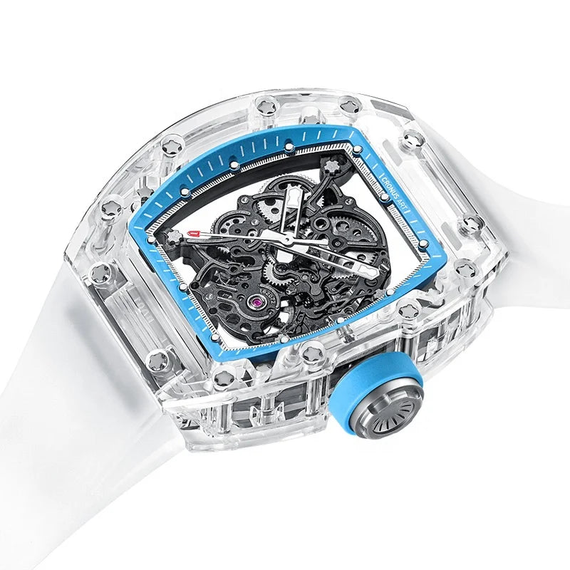 CRONUSART Luxury Mechanical Men's Watch, Featuring Sapphire Crystal Glass, Skeletonised Dial Movement with Luminous Hands